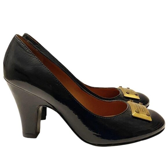 MARC by MARC JACOBS NWOT Navy Patent Pumps - Picture 2 of 3